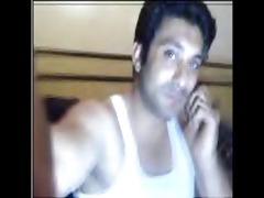 pakistani boy farhan jerking on web camera -